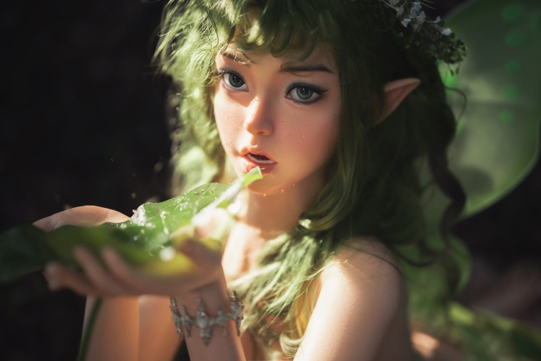 159cm / 5ft3 Forest Sprite Silicone Head Sex Doll - Orange In丨Teresa