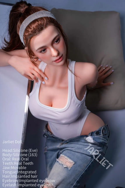 Jarliet Doll I In Stock 163cm/5ft4 G-Cup Silicone Head Sex Doll With Implanted Hair – Eve