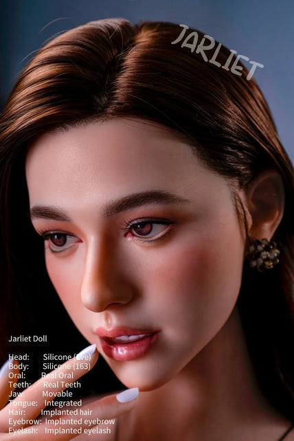 Jarliet Doll I In Stock 163cm/5ft4 G-Cup Silicone Head Sex Doll With Implanted Hair – Eve