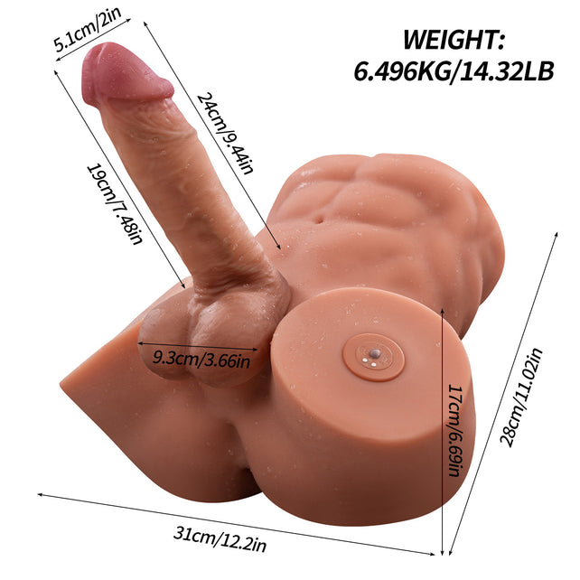 Clearance Sale In Stock I 15.43lb Electric Rechargeable Male Torso Sex Love Doll