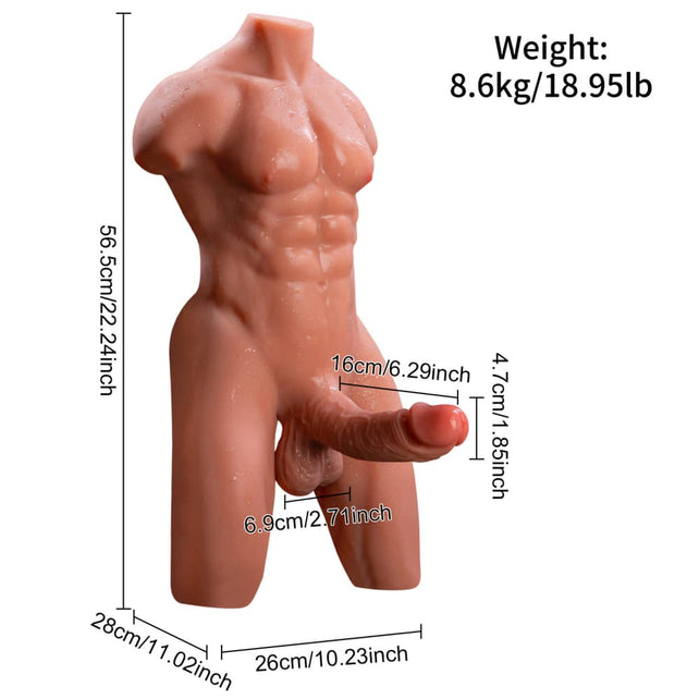 Clearance Sale In Stock I 20.94lb Electric Rechargeable Male Sex Doll Torsos