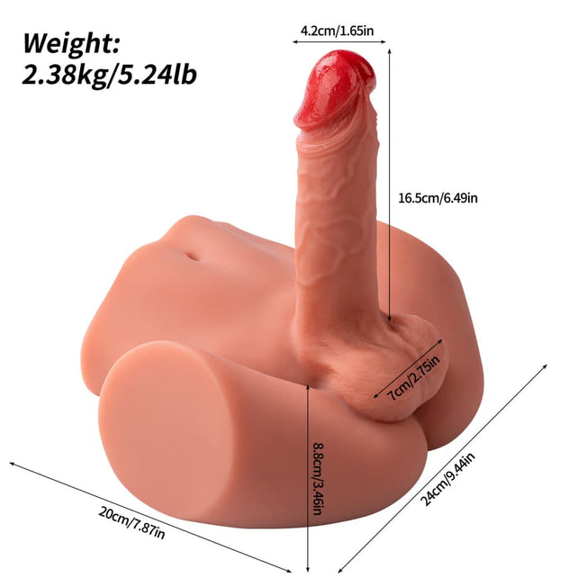 Clearance Sale In Stock I 5.95lb Electric Rechargeable Half Torso Male Sex Doll