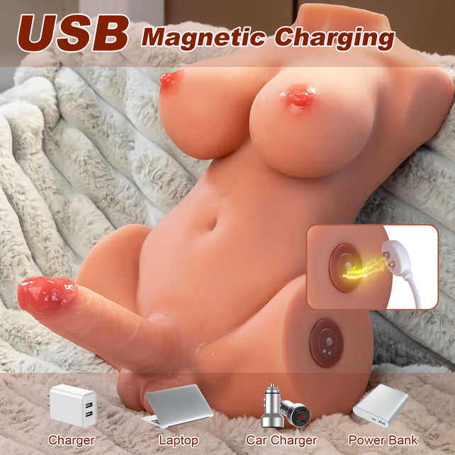 Clearance Sale In Stock I 16.82lb Electric Rechargeable Shemale Sex Doll Male Body Torso