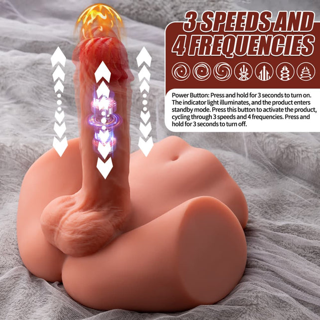 Clearance Sale In Stock I 5.95lb Electric Rechargeable Half Torso Male Sex Doll