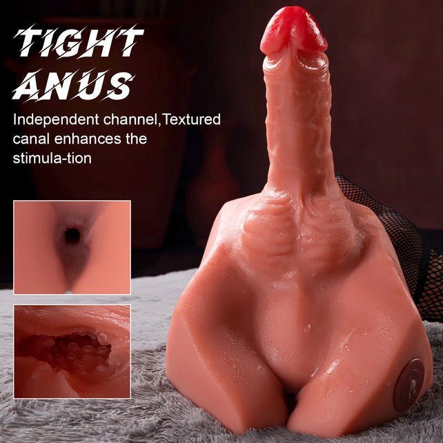 5.66lb Electric Rechargeable Sex Doll Ass Torso With Large Penis