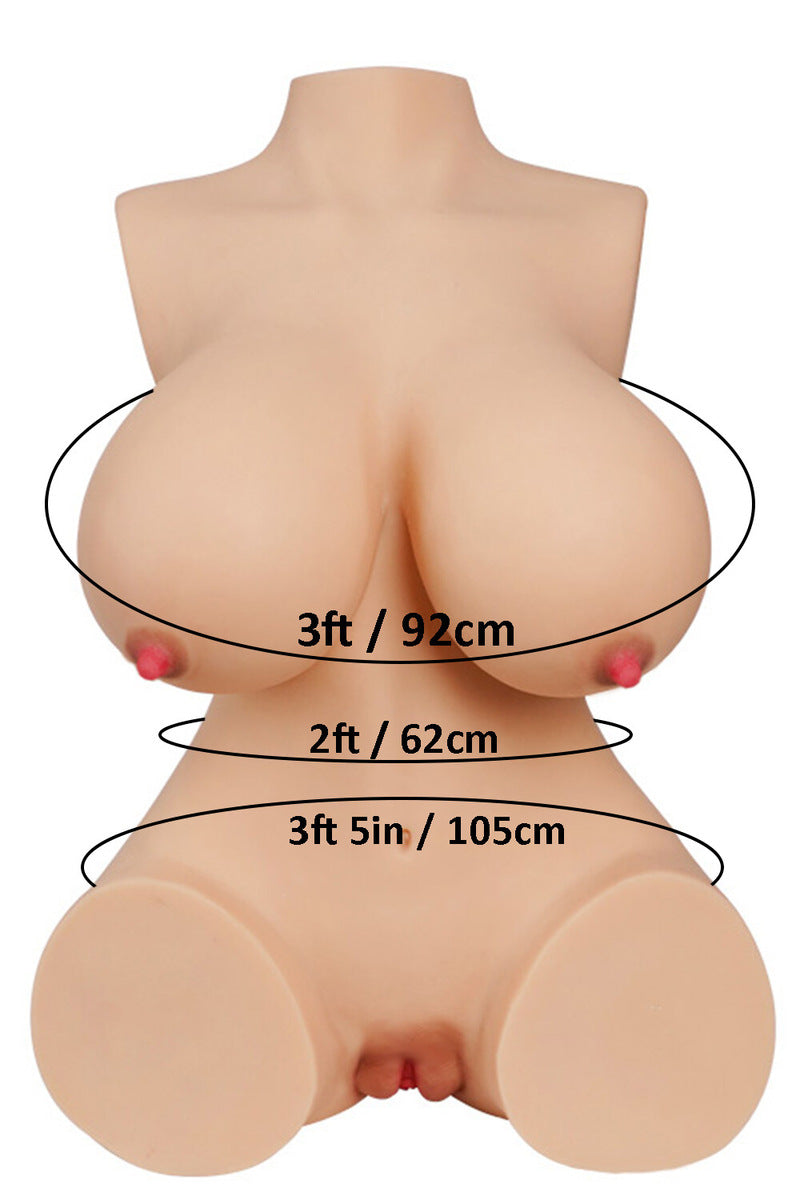 Tantaly I 60cm/1ft12 39.6LB Lightweight Huge Papaya Breasts Sex Doll – Nicole