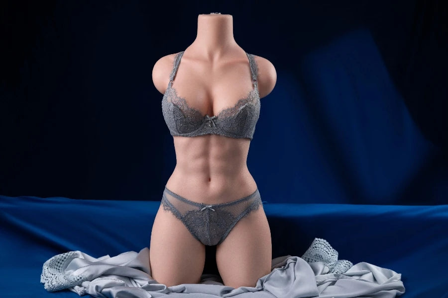 US Stock 64.5cm/25.39in Muscle Full Silicone Sex Doll Torso