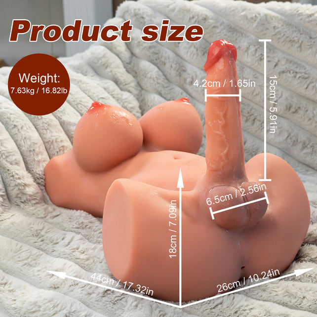 Clearance Sale In Stock I 16.82lb Electric Rechargeable Shemale Sex Doll Male Body Torso