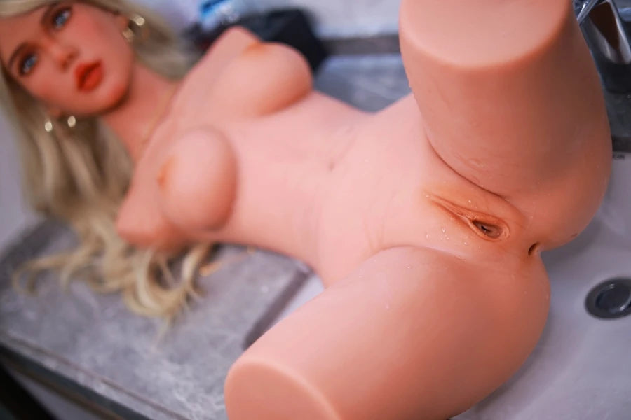 3.05ft/93cm Realistic Blonde Small Breasts Sex Doll Torso