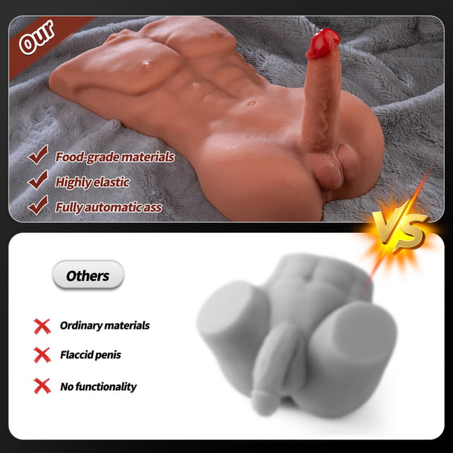 Clearance Sale In Stock I 14.9lb Electric Rechargeable Sex Doll Male Torso