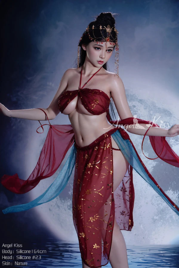 In Stock 5.5ft/165cm Asian Full Silicone Sex Doll With ROS Head (Free 2nd Head) - Khloe