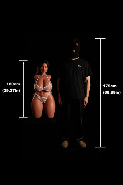 Climax Doll I 100cm(3.28ft) BBW Full Silicone Sex Doll Torso With ROS Head