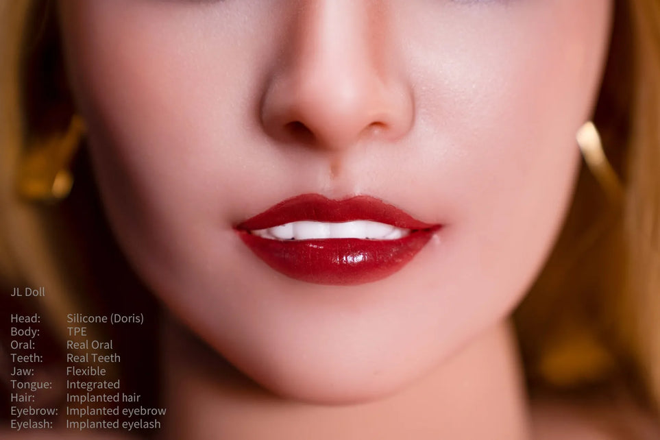 Jarliet Doll I In Stock 4ft10/148cm ROS Silicone Head+TPE Body Sex Doll - Doris