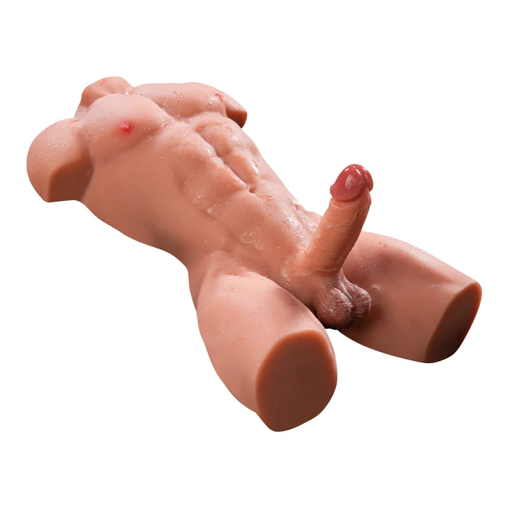 34.61lb/61cm-6.29″ Electric Stretchable Vibrating Male Sex Doll Torso