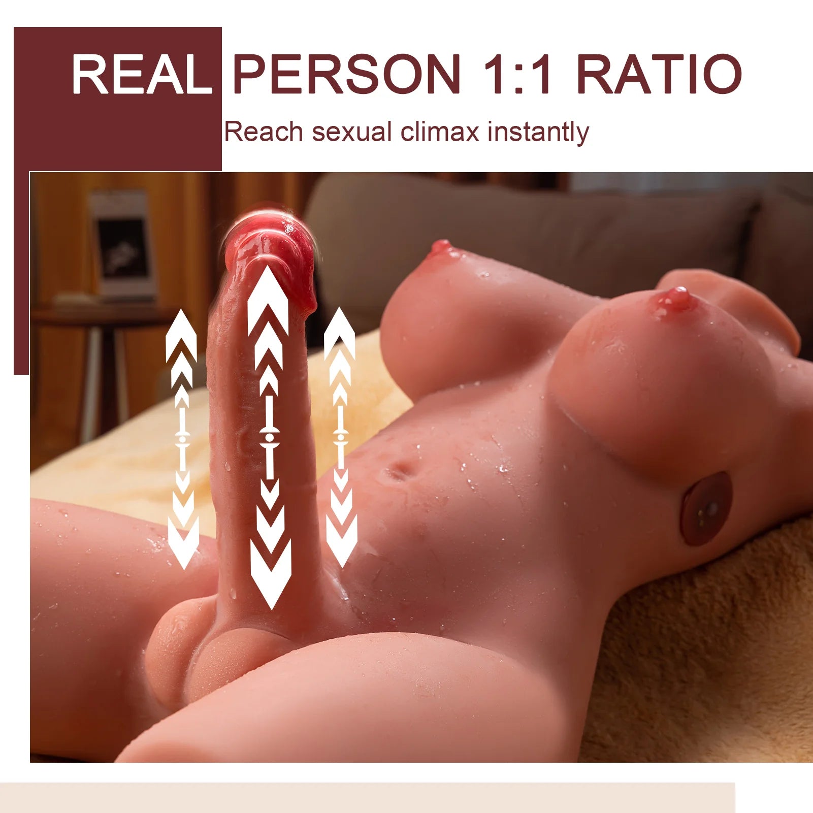 21.65in/21.51lb C Cup Electric Trans Sex Doll Torso