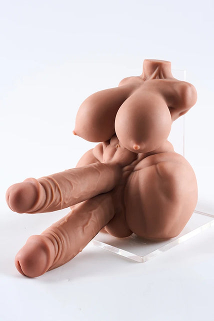 4.1kg/9.0lbs Futa Sex Doll Torso With Dual Penis