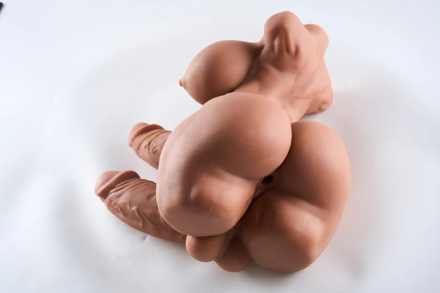 4.1kg/9.0lbs Futa Sex Doll Torso With Dual Penis