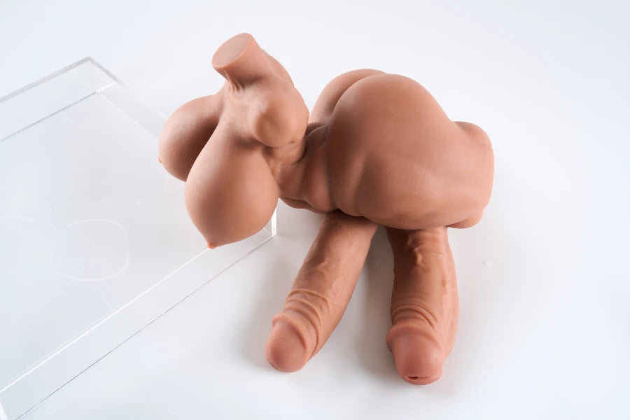 4.1kg/9.0lbs Futa Sex Doll Torso With Dual Penis
