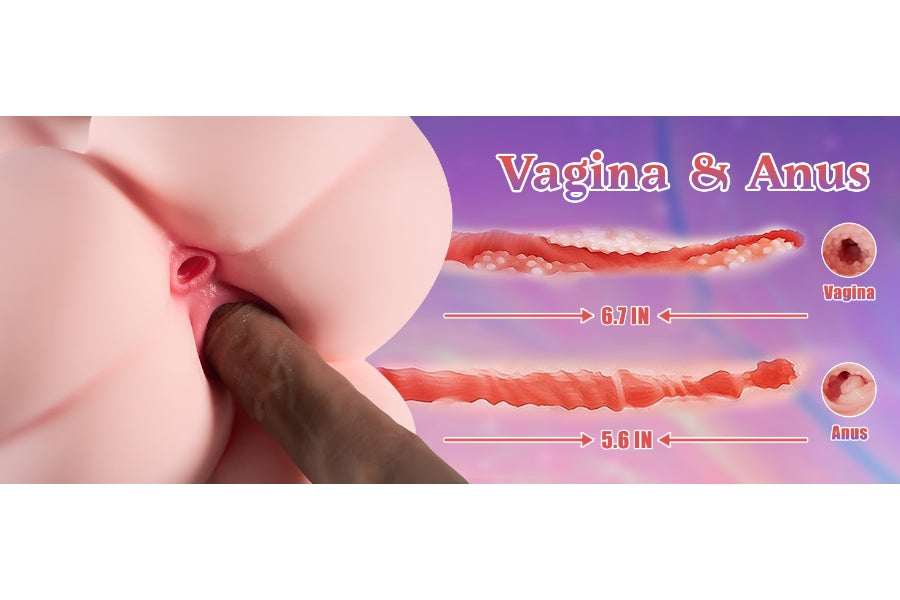 9.3kg/20.5lbs Futa Torso Sex Doll With Penetrable Penis and Tits