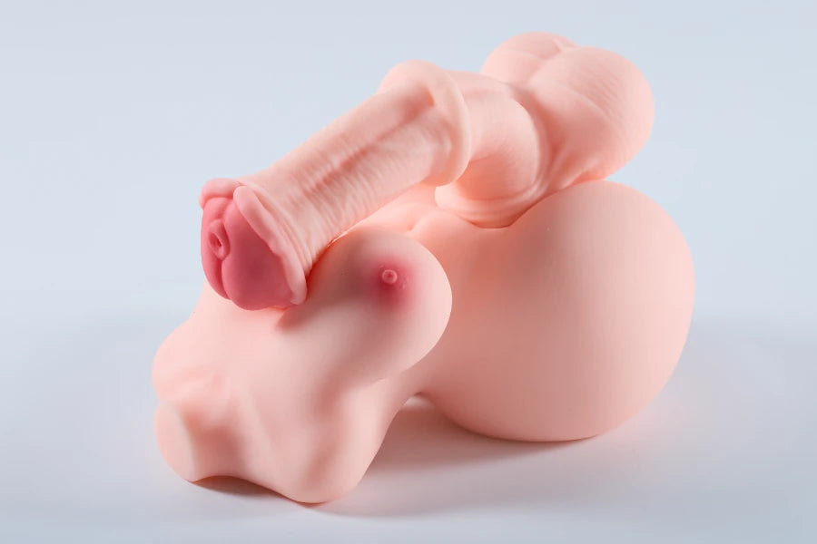 4.6kg/10.1lbs Futa Torso Sex Doll With Penetrable Penis