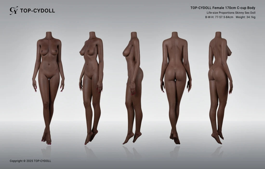 TOP-CY Doll I 5.58ft/170cm D Cup New Black Sex Doll - Zaria