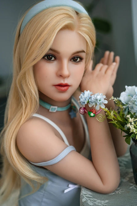 SY Doll I In Stock 150cm/4ft11 D-cup Ros Head Blonde Sex Doll - Milan