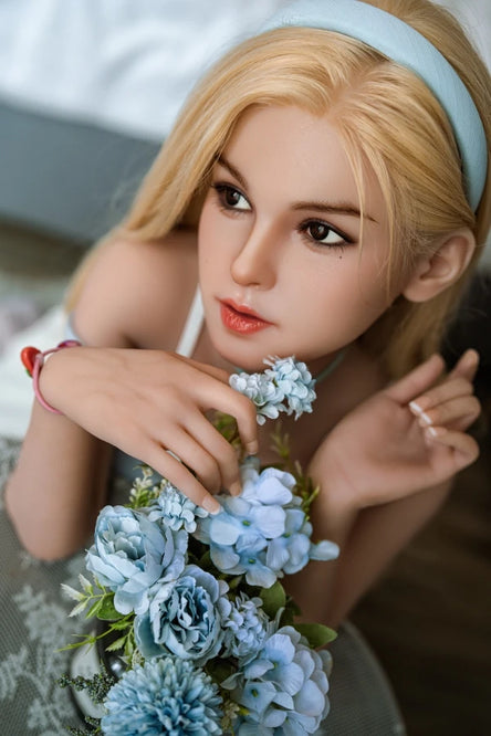 SY Doll I In Stock 150cm/4ft11 D-cup Ros Head Blonde Sex Doll - Milan