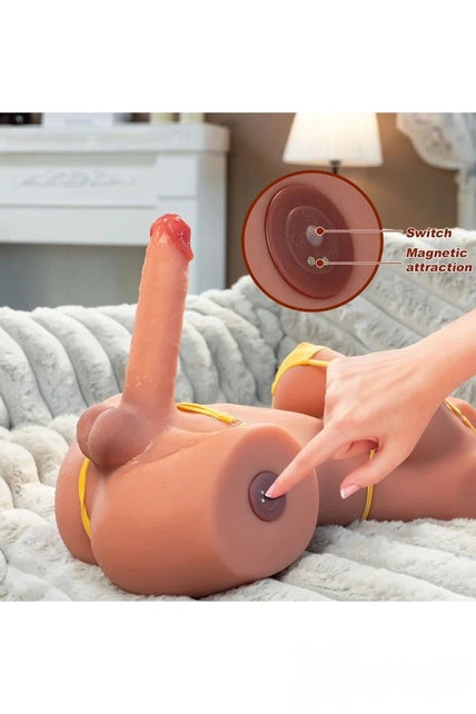 In Stock 17.59LB 6.82LB New Shemale Sex Doll Torso With Thrusting Dildo