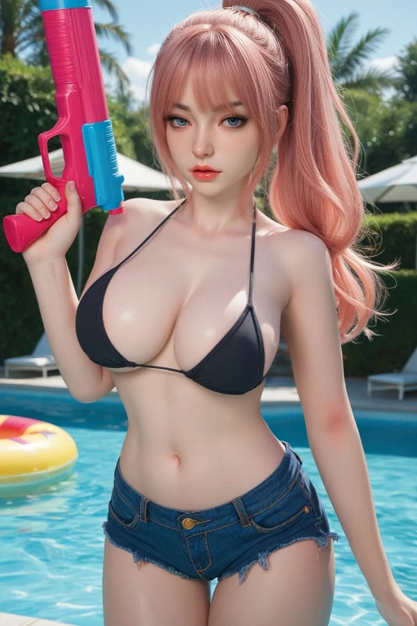 5ft 5/164cm Busty Pink Hair Sex Doll – Aleena