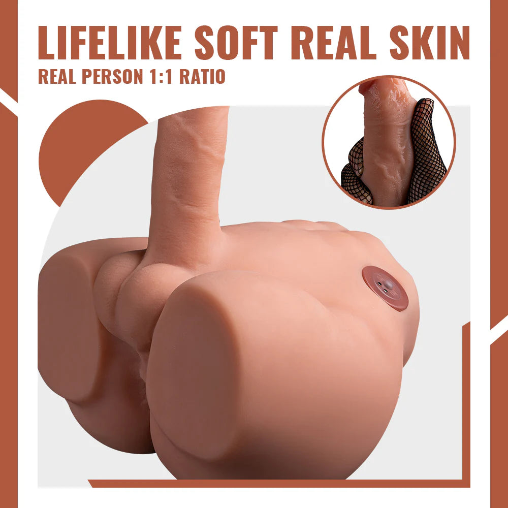 9.56lb Electric Rechargeable Male Sex Doll Ass Torso With Big Penis