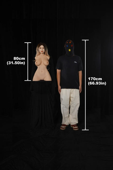 Climax Doll I 80cm(2.62ft) Real Full Silicone Sex Doll Torso With ROS Head