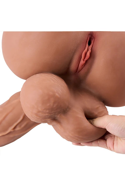 6.8kg/15.0lbs Tan Color Sex Doll Torso With Penetrable Penis