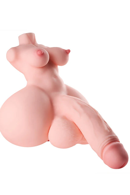 20kg/44.1lbs Transgender Sex Doll Torso With Penetrable Penis and Tits