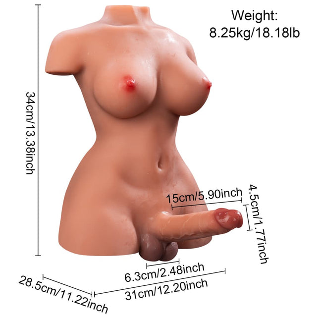 Clearance Sale In Stock I 18.19lb Electric Rechargeable Torso Male Sex Doll