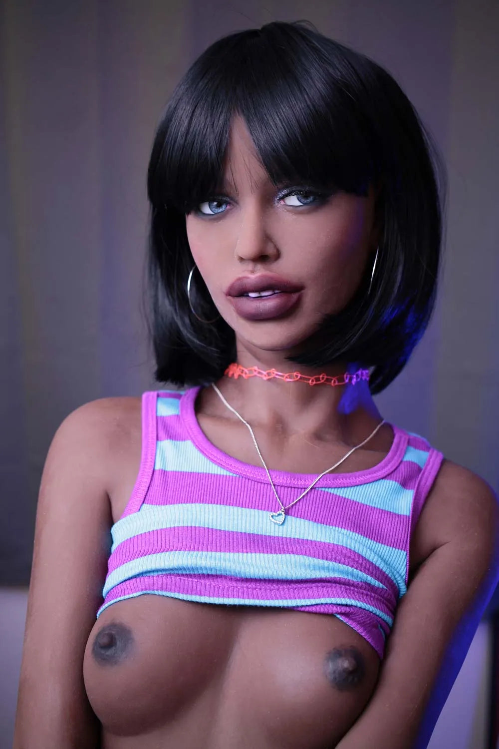 In Stock 166cm / 5ft5 A-cup Black Female Sex Dolls - Karid