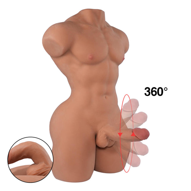 Tantaly I In Stock 60cm/1ft12 33.7LB Male Realistic Sex Doll Torso with Big Penis