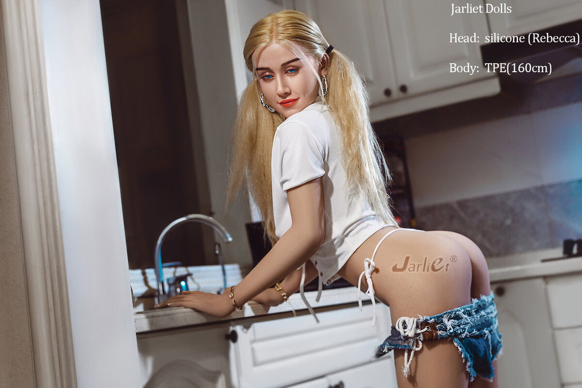 In Stock 5.3ft /160cm C Cup Ebony Sex Dolls - Jarliet Doll Rebecca