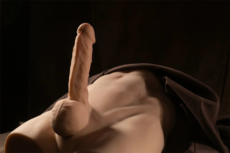 21.0LB Male Torso Sex Dolls With Realistic Big Dildo