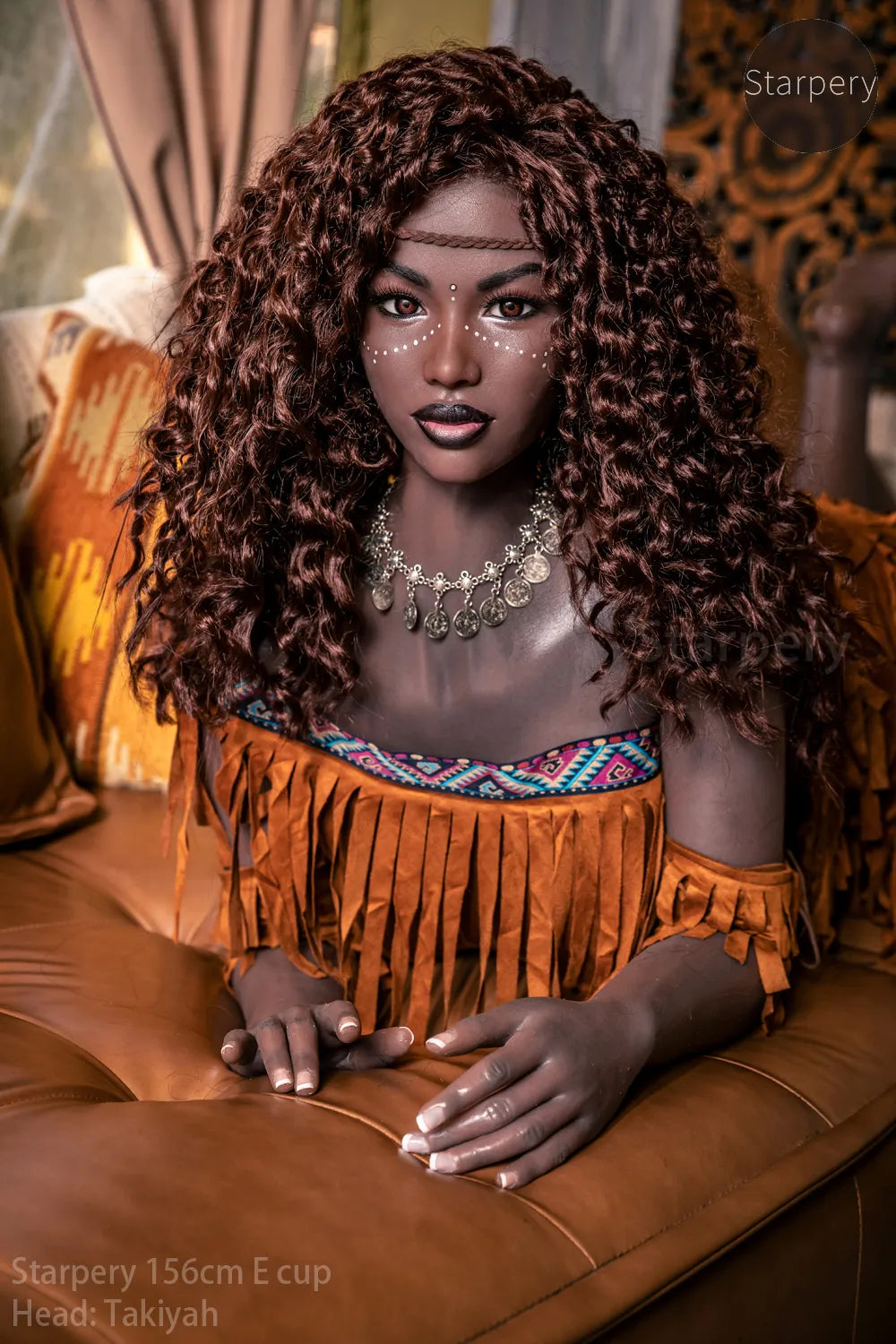 156cm (5ft1) E-Cup Realistic Black Sex Doll - Starpery Doll Drusilla