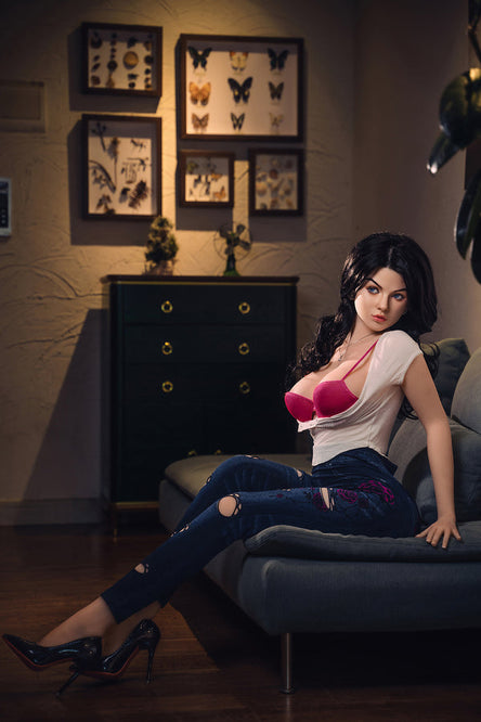 In Stock 5.3ft/160cm Silicone Head Sexy Doll Real Sex Doll – Minerva
