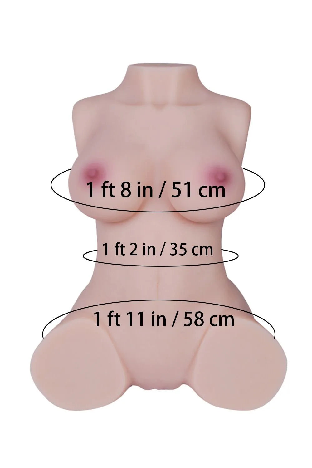 Tantaly I 34cm/1ft1 9.26LB Portable Sex Doll Torso – Dita
