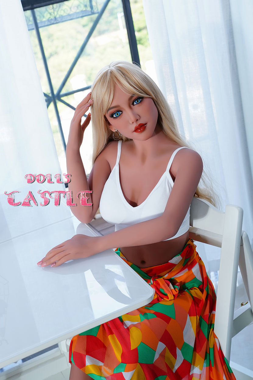 In Stock Dolls Castle 156cm (5ft1) C cup Blonde Sex Doll - Max