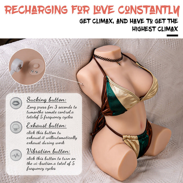 In Stock Vibration Sucking Hot Sex Doll Torso