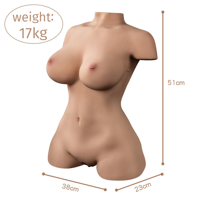 In Stock Vibration Sucking Lifelike Sex Torso