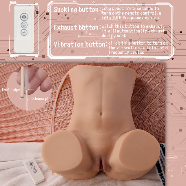 In Stock Vibration Sucking 3D Doll Torso